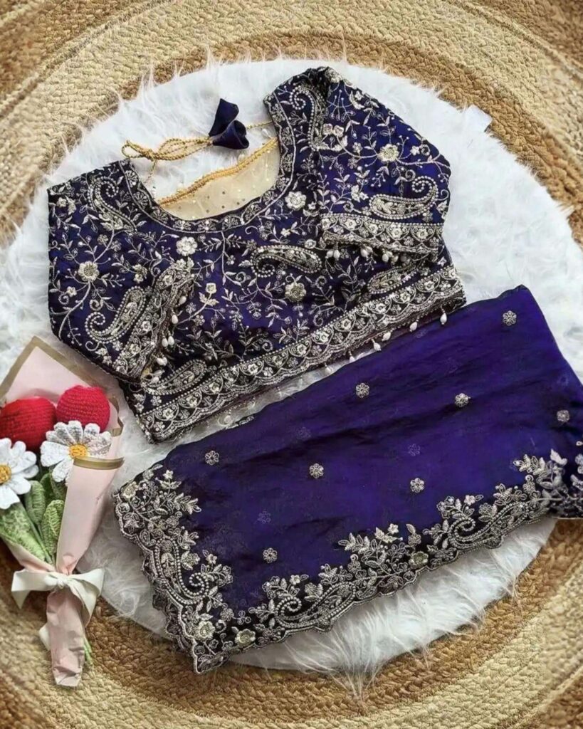 blue-color-original-indian-jimmy-choo-silk-party-saree-ready-with-blouse